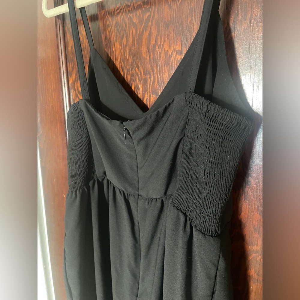 Madewell women’s Thistle Cami wide leg jumpsuit like new black size 6 medium - Picture 9 of 10